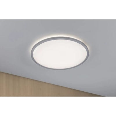 Atria Shine Backlight Round LED Panel 420mm Warm White - Chrome