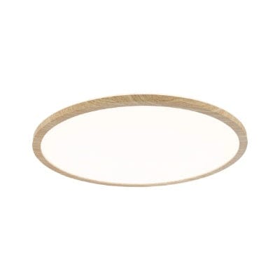 Atria Shine Backlight Round LED Panel 420mm Warm White - Wood Look
