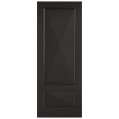 Knightsbridge Black Primed 2 Panel Interior Fire Door FD30 - 1981mm x 762mm