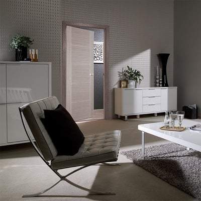 Vancouver Light Grey Pre-Finished 5 Panel Interior Door - 1981mm x 838mm