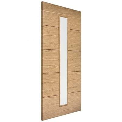 Oak Lille 1 Light Glazed Panel Pre-Finished Internal Door - 1981mm x 838mm