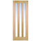 Oak Utah 3 Frosted Light Panel Pre-Finished Internal Door - 1981mm x 610mm