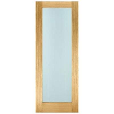Oak Mexicano Pattern 10 Glazed Pre-Finished Internal Fire Door FD30 - 1981mm x 838mm