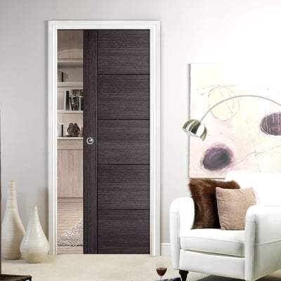 Vancouver Ash Grey Pre-Finished 5 Panel Interior Door - 1981mm x 610mm