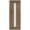 Sofia Walnut Pre-Finished 1 Glazed Clear Light Panel Interior Door - 1981mm x 838mm