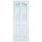 Mayfair Moulded White Primed 2 Glazed Light Frosted Light Panels Interior Door - 1981mm x 686mm