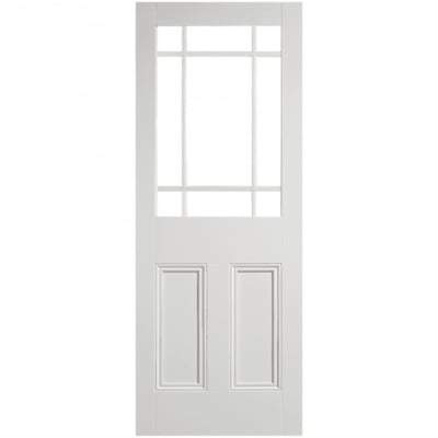 Downham White Primed 9 Unglazed Panels Interior Door - 1981mm x 838mm
