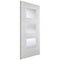 Amsterdam White Primed 3 Glazed Clear Bevelled Light Panels - 1981mm x 686mm