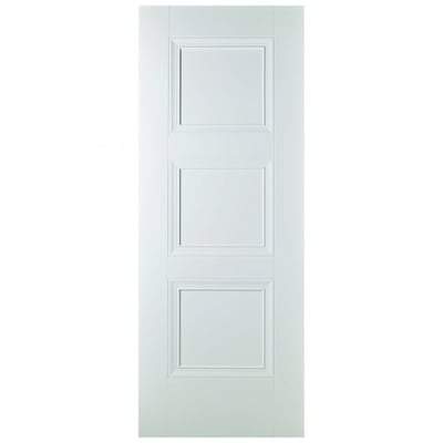 Amsterdam White Primed 3 Panel Interior Fire Door FD30 - 1981mm x 762mm