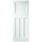 DX 30's Style White Primed 4 Panel Interior Fire Door FD30 - 2040mm x 726mm