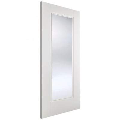 Eindhoven White Primed 1 Glazed Clear Bevelled Light Panel - 1981mm x 838mm