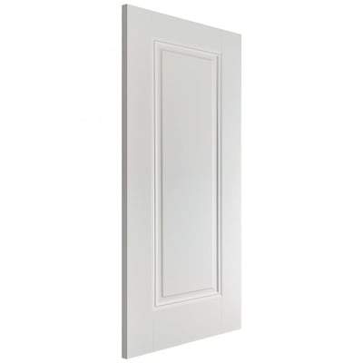 Eindhoven White Primed 1 Panel Interior Fire Door FD30 - 1981mm x 762mm