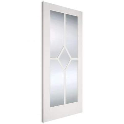 Reims White Primed Glazed Clear Light Panels Interior Door - 1981mm x 838mm