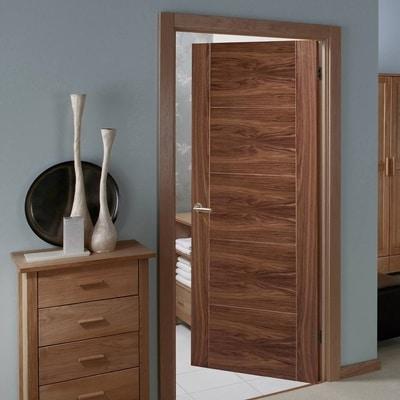 Vancouver Walnut Pre-Finished 5 Panel Interior Fire Door FD30 - 2040mm x 826mm