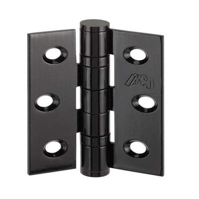 Manhattan Door Hinges Matt Black - 230mm x 160mm (Pack of 3)