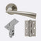 Mars Chrome/Satin Nickel Handle Hardware Pack Privacy