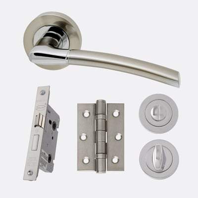 Mercury Chrome/Satin Nickel Handle Hardware Pack Standard