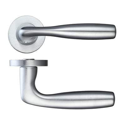 Norma Satin Chrome Handle Hardware Pack