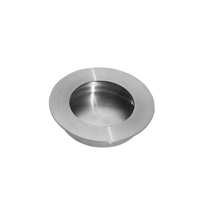Pisces Satin Chrome Pocket Door Finger Pull Handle