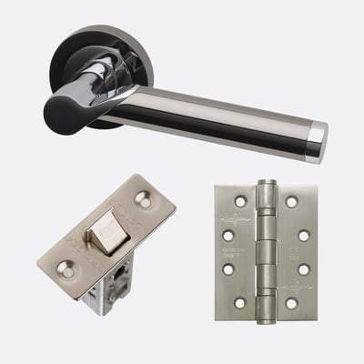 Polaris Polished Chrome/Black Chrome Handle Hardware Pack