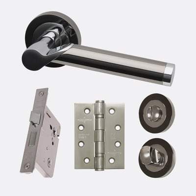 Polaris Polished Chrome/Black Chrome Handle Hardware Pack