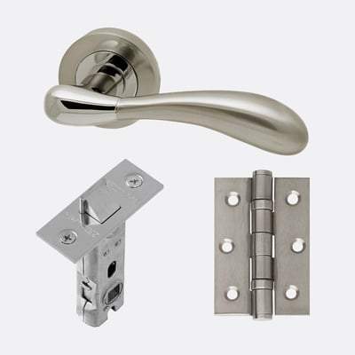 Venus Polished Chrome/Satin Nickel Handle Hardware Handle Pack Standard