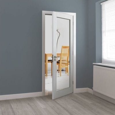 Tobago White Primed Internal Door - All Sizes