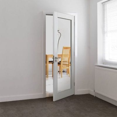 Tobago White Primed Internal Door - All Sizes