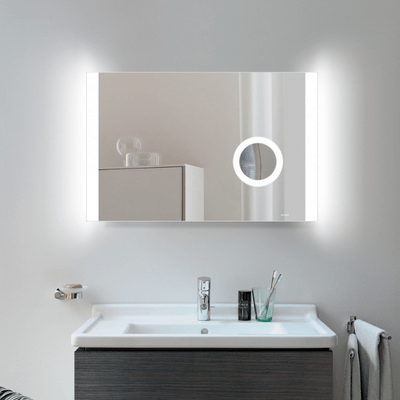 Kilmore Rectangular Mirror with Square LED Side Lights & On/Off Touch Sensor
