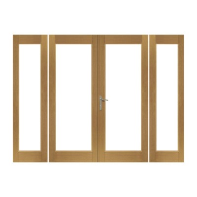 La Porte Pre-Finished Sidelight for External Oak French Doors 1953 x 590mm