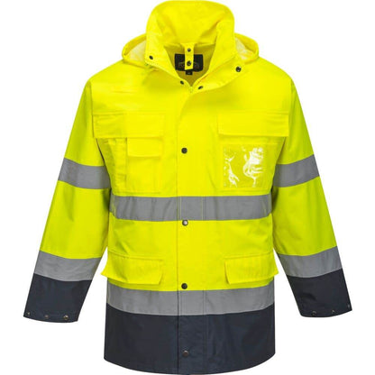 PORTWEST S162 HI-VIS 3-IN-1 CONTRAST LITE WATERPROOF JACKET