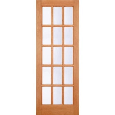 Hardwood SA M&T 15 Clear Double Glazed Light Panels External Door - 2032mm x 813mm