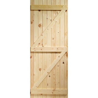 Ledged & Braced External Pine Gate or Shed Door
