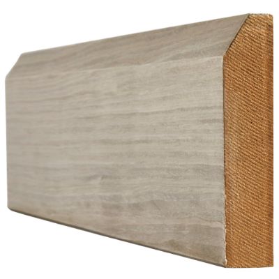 Light Grey Pre Finished Chamfered Skirting - 3000mm x 146mm