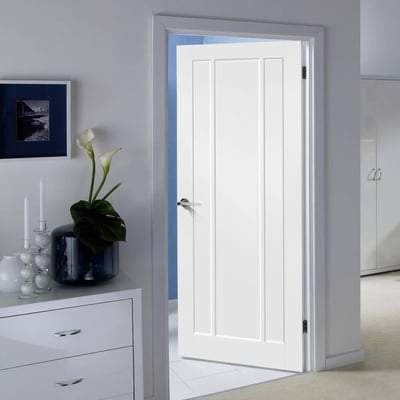 Lincoln White Primed 3 Panel Interior Fire Door FD30 - 2040mm x 726mm