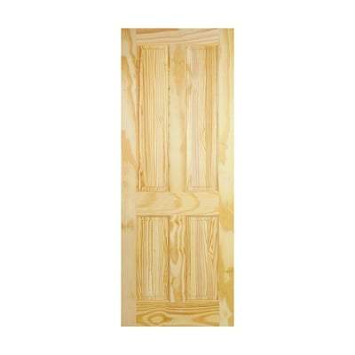 Clear Pine 4 Panel Interior Door - 1981mm x 838mm