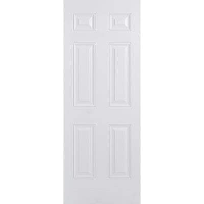 Colonial White GRP Pre-Finished 6 Panel External Door - 1981mm x 838mm