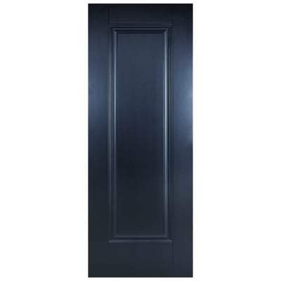 Eindhoven Black Primed 1 Panel Interior Door - 1981mm x 762mm