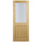 Oak Mexicano Half Light Glazed With Silkscreen Pre-Finished Internal Door - All Sizes
