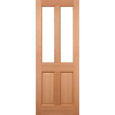 Malton Oak Unfinished 2 Unglazed Light Panels External Door - 1981 x 838mm