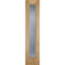 Oak Unfinished 1 Double Glazed Frosted Panel External Door Sidelight - 2057mm x 457mm