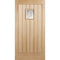 Suffolk Oak Unfinished 1 Part Obscured Light Panel External Door - All Sizes
