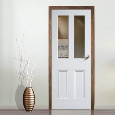 Malton White Primed 2 Unglazed Panels Interior Door - All Sizes
