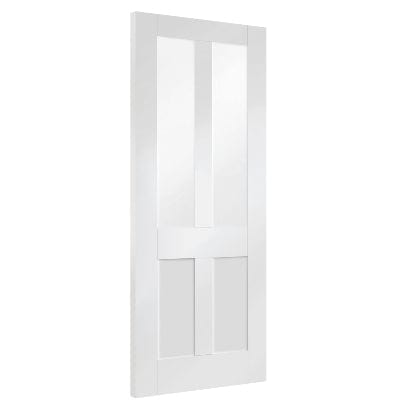 Malton Shaker Internal White Primed Door with Clear Glass