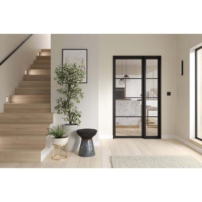 Manhatten Black Primed Universal Frame Kit - 2200mm x 108mm