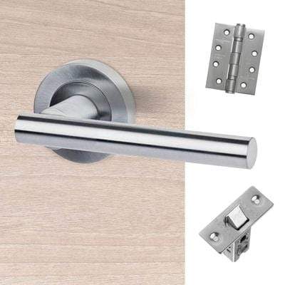 Hyperion Satin Chrome Handle Hardware Pack