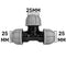 MDPE Tee 25mm
