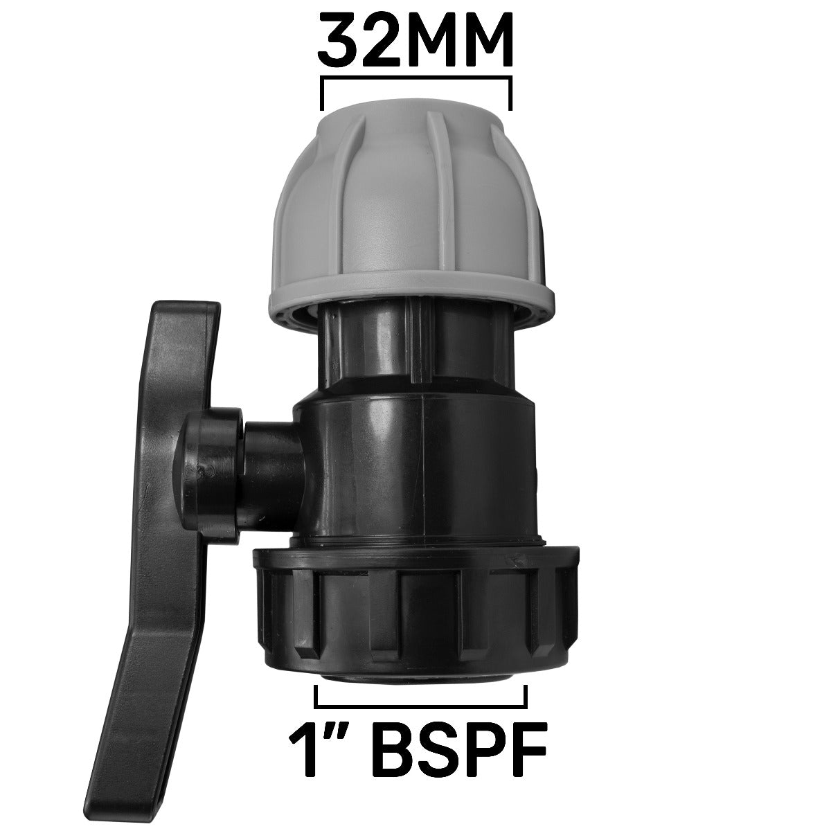 MDPE Valve 32mm - 1" BSPF