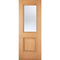 Oak Arnhem 1 Light Glazed Pre-Finished Internal Door - 1981mm x 762mm