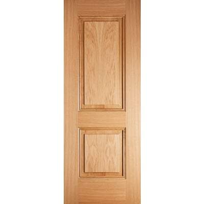 Oak Arnhem 2 Panel Pre-Finished Internal Door - 1981mm x 762mm